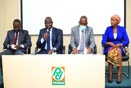 Conférence de presse de Petroci relative à la découverte d'une gisement pétrolifère en Côte d'Ivoire