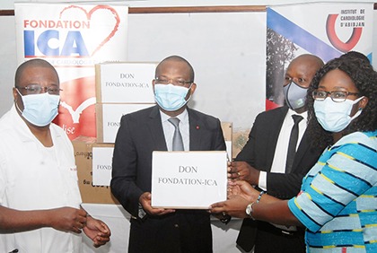 Don de médicaments de la BNI et ses partenaires à l'Institut de cardiologie d'Abidjan