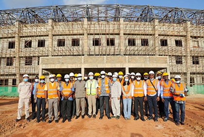 Préparatifs de la Coup d’Afrique des Nations 2023: Visite des chantiers de la région du Poro