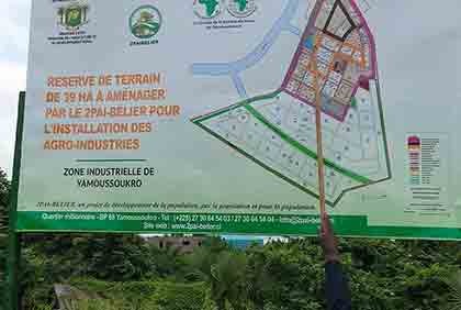 Visite des réalisations du Projet Pôle Agro Industriel de la région du Bélier (2PAI-BELIER), à Yamoussoukro