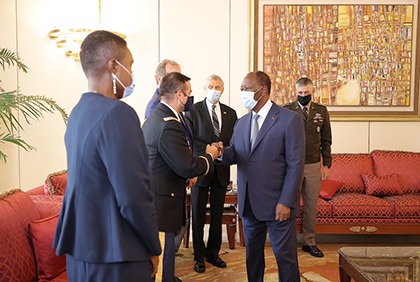 Entretien du Président de la République avec le Général Stephen TOWNSEND