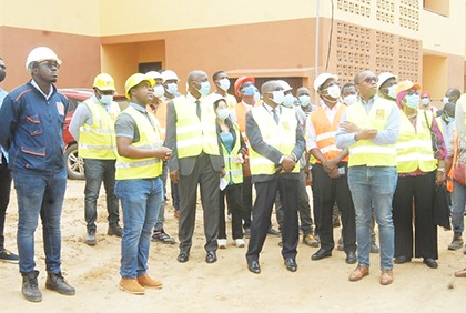 Logements  sociaux: visite des travaux du programme immobilier Concorde 3