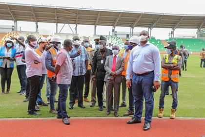 CAN 2023:  une délégation du Cocan s'enquiert de l'évolution des chantiers des infrastructures de Yamoussoukro