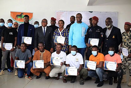 Cérémonie de remise de diplômes de fin de formation des éducateurs canins
