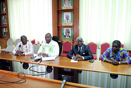 Conférence de presse du PDCI-RDA relative aux festivités marquant la fin de la commémoration des 75 ans du parti