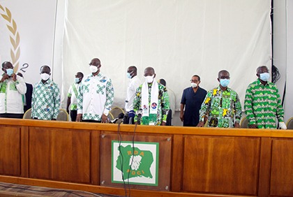 Ouverture du colloque marquant la fin des festivités commémoratives du 75e anniversaire du PDCI-RDA