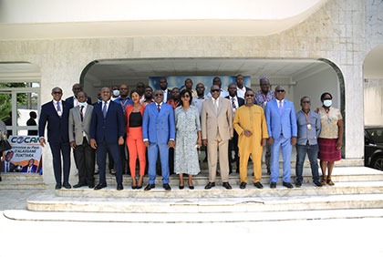 Préparation de la Coupe d'Afrique des Nations 2023: le COCAN échange avec les faîtières de la presse sportive de Côte d'Ivoire