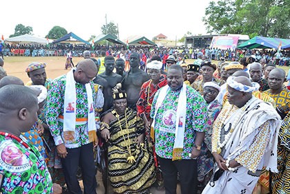 M'batto/Assié-Akpesse: investiture du  14ème chef du village, Nanan Félix You