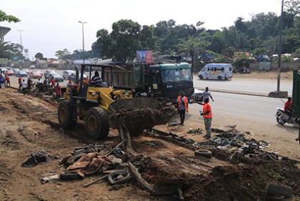 Opération de libération des artères principales de la commune d’Abobo 