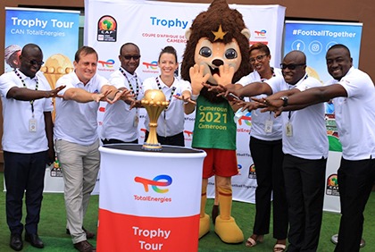 Trophy Tour de la CAN TotalEnergies 2021: le trophée présenté à Abidjan