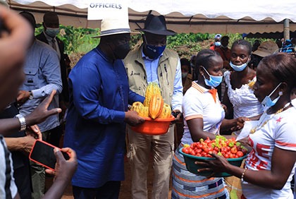 Visite du président du Fonds international de développement agricole à Divo