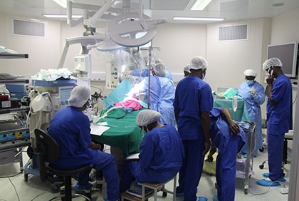 Lancement de la 5e mission de pose d'implants cochléaires à Bingerville