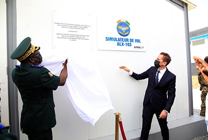 Aviation: Cérémonie d'inauguration du premier simulateur de vol à usage militaire en Afrique