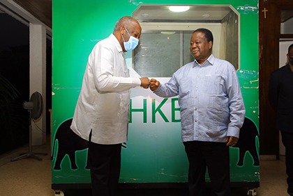 Audience: Laurent Gbagbo rend visite à Henri Konan Bédié