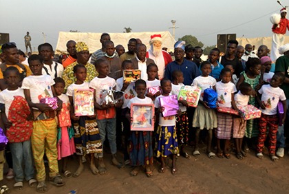 Bouna: les enfants de la commune célèbrent la fête de Noël