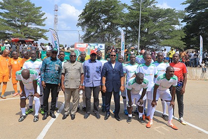 Journée culturelle et sportive offerte par le DG de la LONACI aux populations de Dimbokro.
