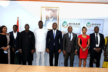 Séance de travail du ministre Sidi Tiémoko Touré avec son homologue guinéen de l’Agriculture, de l’Elevage, de l’Environnement, des Eaux et Forêts