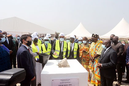 Cérémonie de pose de première pierre du projet de construction de 7 établissements de formation professionnelle