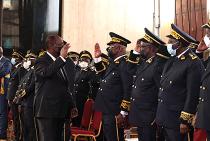 Cérémonie de présentation des voeux de nouvel an de la Nation au président de la République 