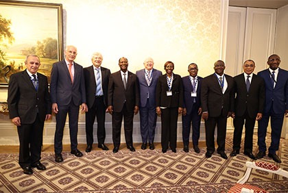 Déjeuner-débat avec la Chambre de commerce belgo-luxembourgeoise en présence du le Président de la République, S.E.M. Alassane OUATTARA