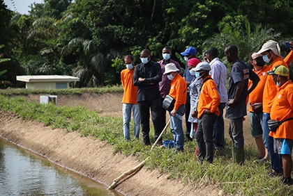 PSTACI : Sidi Touré visite la station d’alevinage de la Loka, à Bouaké