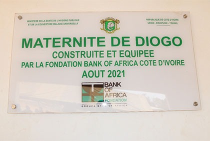 Boundiali: la Fondation BOA Côte d'Ivoire offre une maternité et un logement de sage-femme à Diogo