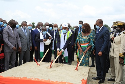 Lancement officiel des travaux de construction des ouvrages de drainage et des eaux pluviales à Abobo