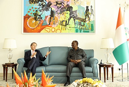 Entretien du Président de la République avec le PDG de Corsair