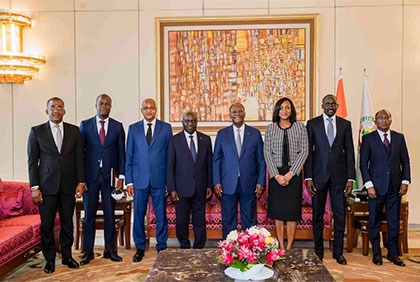 Entretien de S.E.M. Alassane OUATTARA, avec le Secrétaire Exécutif du Conseil de l'Entente, M. Marcel AMON-TANOH