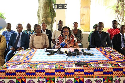 Point de presse de Simone Gbagbo relatif à la phase 5 du dialogue politique