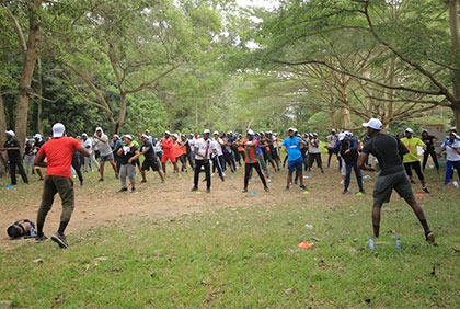 Sport: Randonnée pédestre et séance de gym de la direction du contrôle financier