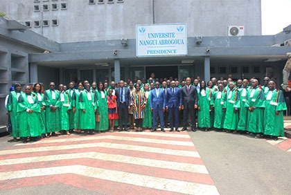 Cérémonie de remise de  toges à 76 enseignants-chercheurs et chercheurs de l’Université Nangui Abrogoua