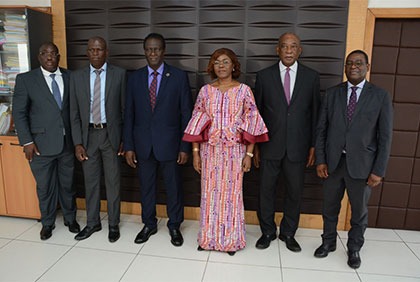 Audience de Mme Kaba Nialé avec la BOAD et le PAM