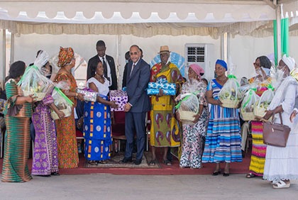 Célébration des femmes du vivrier à Bouaflé