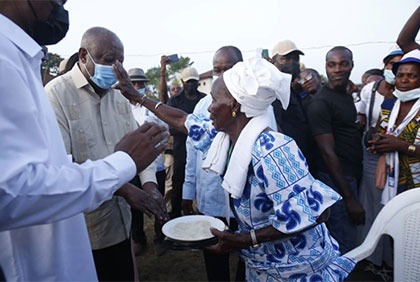 Visite de Laurent Gbagbo à Duékoué