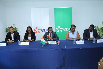 Conférence de presse du groupe Electricité De France (EDF)