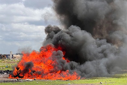 Lutte anti drogue: plus de 2 tonnes de Cocaïne incinérée