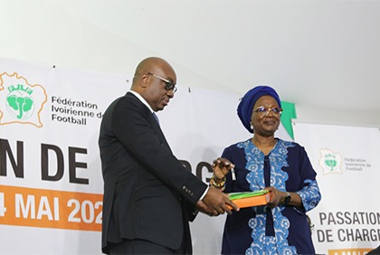 Cérémonie de passation de charge à la fédération ivoirienne de football