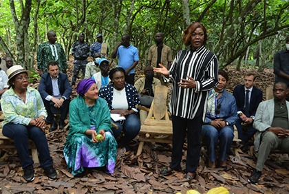 Visite terrain dans la région de la Nawa
