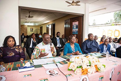 Mission d'évaluation du RHDP: Grande mobilisation des militants du RHDP pour la délégation d'Amadou Koné à Abobo