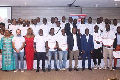 Cérémonie de remise des prix de la ligue des transporteurs et des distributeurs de Oryx énergies Côte d'Ivoire