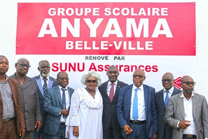SUNU Assurances Côte d’Ivoire: Réhabilitation du groupe scolaire Belle-ville à Anyama