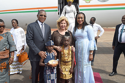 Fête des Mères à Kouto : Arrivée de la 1ère dame à Korhogo 