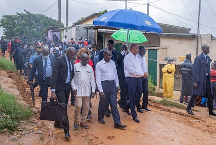 Eboulement à Mossikro: le Premier ministre sur les lieux du drame