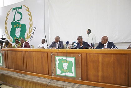 Situation socio-politique: le PDCI-RDA anime une conférence de presse