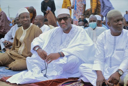Yamoussoukro : le Ministre Souleymane Diarrassouba célèbre la fête de la Tabaski avec les musulmans de la capitale politique