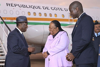Arrivée du Président de la République en Afrique du Sud pour une visite d’État