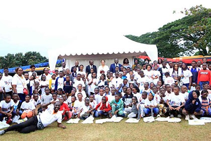 Cérémonie d'accueil des enfants ayant bénéficié de l'édition 2022 de la colonie de vacances d'Etat