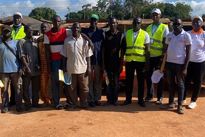 Sécurité routière:  La direction des Transports du Poro à l'assaut du marché du vivrier et des taxis communaux