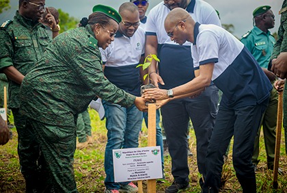 Côte d'Ivoire : des agents de BGFIBank Côte d'Ivoire participent à une opération de reboisement de la réserve botanique de Divo